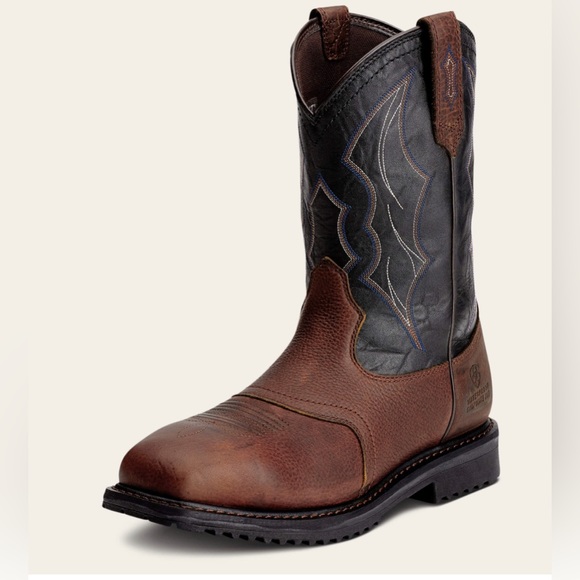 Ariat Other - Ariat RigTek H20 Com Toe Oiled Brown Wide Square Toe boots